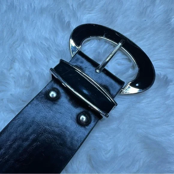 Belt Wide Shiny Black - Picture 3 of 7